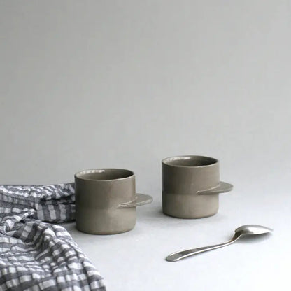 Alice Guillaume - Fin Espresso Cup - Anthracite Grey Ceramics Alice Guillaume Ceramics 